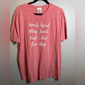 ATX Mafia XL Work Hard Stay Sweet Trust God Love Graphic Tee